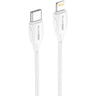 Cablu Date si Incarcare USB-C - Lightning BLUE Power B1BX19, 18W, 1m