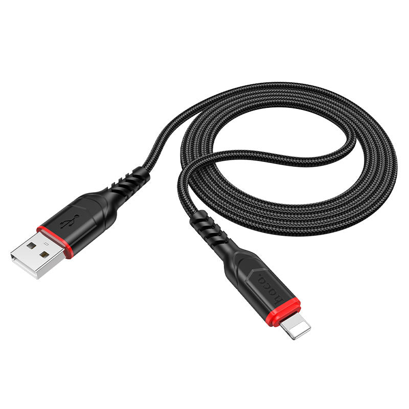 Cablu Date si Incarcare USB-A - Lightning HOCO X59 Victory, 18W, 1m