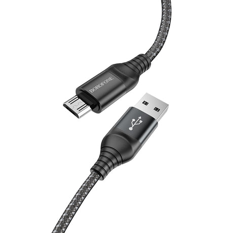 Cablu Date si Incarcare USB-A - microUSB Borofone BX56 Delightful, 18W, 1m