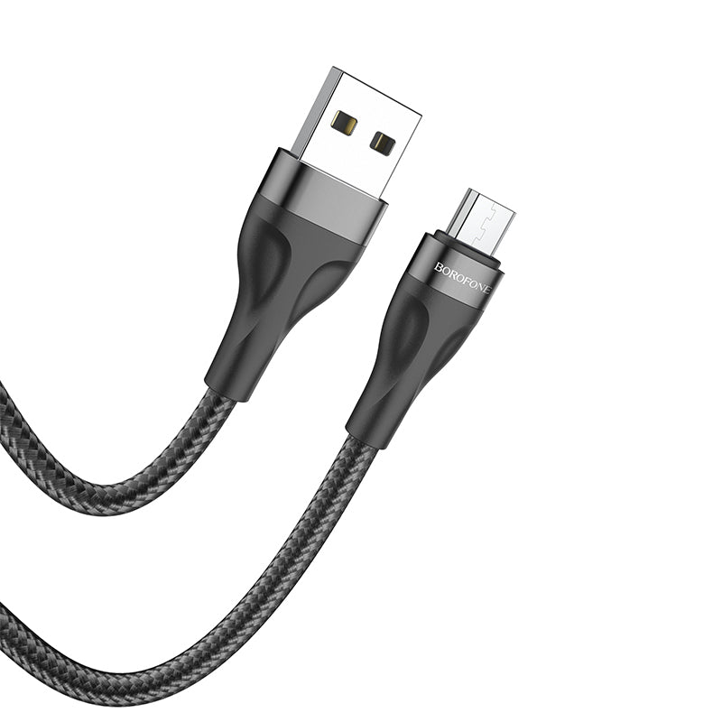 Cablu Date si Incarcare USB-A - microUSB Borofone BX61, 18W, 1m