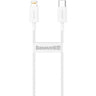 Cablu Date si Incarcare USB-C - Lightning Baseus Superior Series, 20W, 0.25m, Alb CATLYS-02