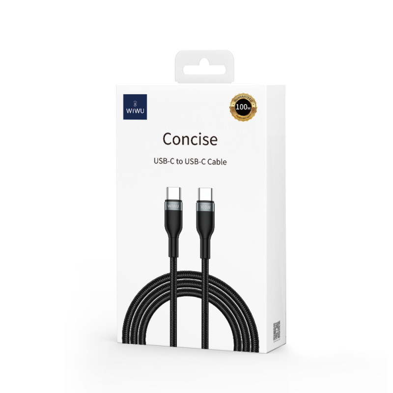 Cablu Date si Incarcare USB-C - USB-C WiWu Wi-C017, 100W, 1.2m