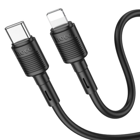 Cablu Date si Incarcare USB-C - Lightning HOCO X83 Victory, 20W, 1m