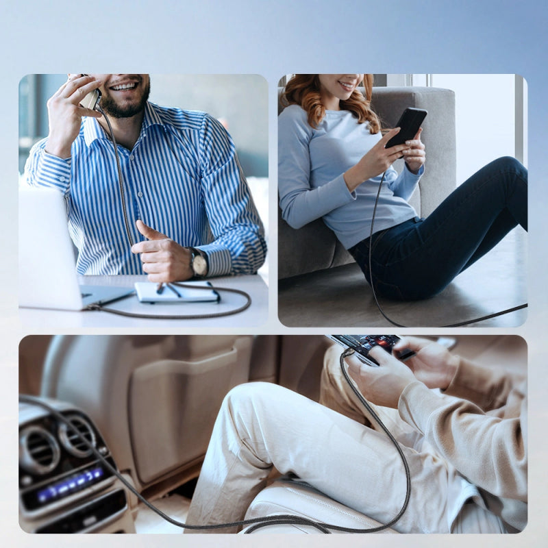 Cablu Date si Incarcare USB-C - USB-C Joyroom S-A25 Light-Speed, 100W, 1.2m