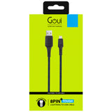 Cablu Date si Incarcare USB-A - Lightning Goui Tough, 18W, 1.5m, Bleumarin G-LC15-8PINBK