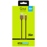 Cablu Date si Incarcare USB-A - Lightning Goui, 18W, 1m, Maro G-8PINFASHIONBR