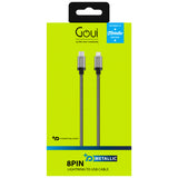 Cablu Date si Incarcare USB-C - Lightning Goui Metallic, 18W, 1m, Gri G-METALLICC94S