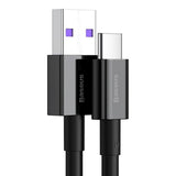 Cablu Date si Incarcare USB-A - USB-C Baseus Superior Series, 66W, 1m, Negru CATYS-01