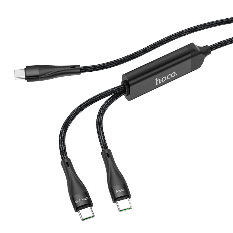 Cablu Date si Incarcare USB-C - USB-C HOCO U102 Super, 100W, 1.2m