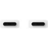 Cablu Date si Incarcare USB-C - USB-C Samsung EP-DA705BWE, 25W, 1m, Alb GP-TOU021RFBWW