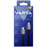 Cablu Date si Incarcare USB-C - USB-C Varta, 100W, 2m