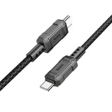 Cablu Date si Incarcare USB-C - USB-C HOCO Leader X94, 60W, 1m