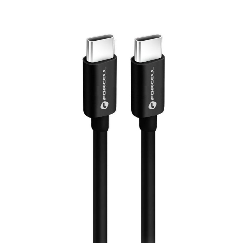 Cablu Date si Incarcare USB-C - USB-C Forcell C338, 60W, 2m