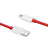 Cablu Date si Incarcare USB-A - USB-C OnePlus DL129, 100W, 1m, Rosu 5461100530