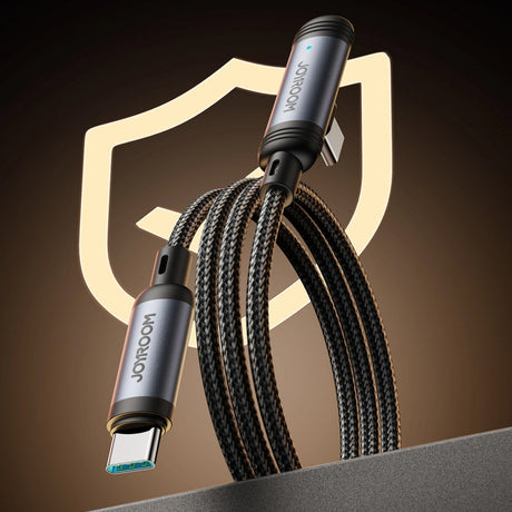 Adat- és töltőkábel USB-C - USB-C Joyroom S-A56 EnjoyX döntött, 60W, 1.2m