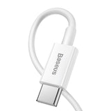 Cablu Date si Incarcare USB-C - Lightning Baseus Superior Series, 20W, 0.25m, Alb CATLYS-02