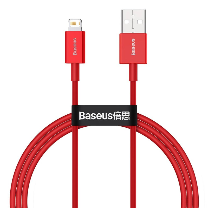 Cablu Date si Incarcare USB-A - Lightning Baseus Superior Series, 20W, 1m, Rosu CALYS-A09