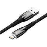 Cablu Date si Incarcare USB-A - Lightning Baseus Glimmer Series, 20W, 2m