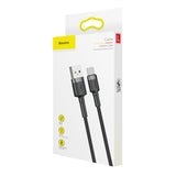 Cablu Date si Incarcare USB-A - USB-C Baseus Cafule, 18W, 1m, Gri CATKLF-EG1