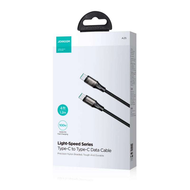 Cablu Date si Incarcare USB-C - USB-C Joyroom S-A25 Light-Speed, 100W, 1.2m