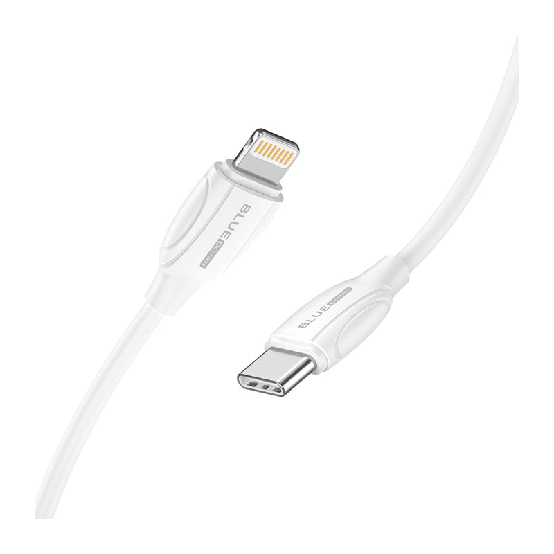 Cablu Date si Incarcare USB-C - Lightning BLUE Power B2BX19, 18W, 2m