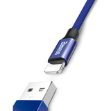 Cablu Date si Incarcare USB-A - Lightning Baseus Yiven, 18W, 1.2m, Bleumarin CALYW-13