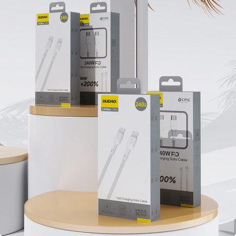 USB-C adat- és töltőkábel - USB-C Dudao L9C Max, 240W, 2m