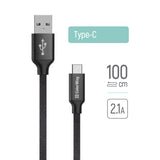 Cablu Date si Incarcare USB-A - USB-C ColorWay CW-CBUC003, 18W, 1m