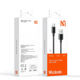 Cablu Date si Incarcare USB-A - USB-C McDodo CA-3650, 100W, 1.2m