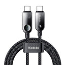 Cablu Date si Incarcare USB-C - USB-C McDodo CA-4780 Display, 60W, 1.2m - Negru - NotebookGsm