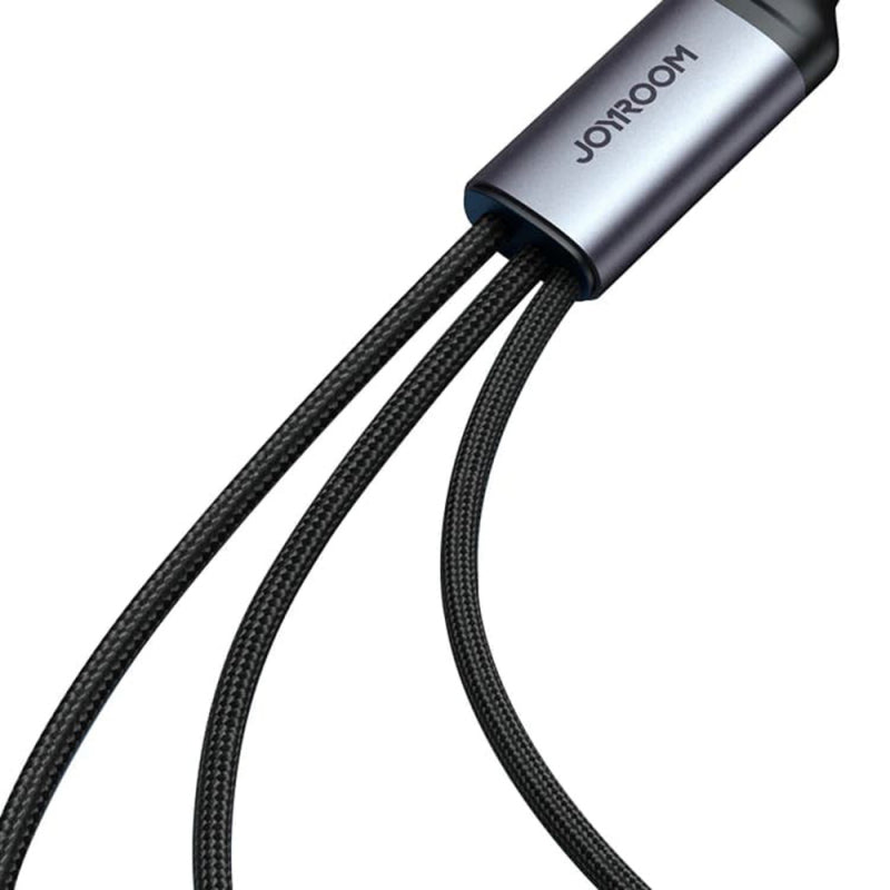 Cablu Incarcare USB-A - Lightning / microUSB / USB-C Joyroom SA21-1T3, 100W, 1.2m