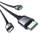 Cablu Incarcare USB-A - Lightning / microUSB / USB-C Joyroom SA21-1T3, 100W, 1.2m