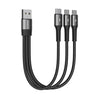 Cablu Incarcare USB-A - 2 x Lightning / USB-C Joyroom S-01530G10, 20W, 0.15m