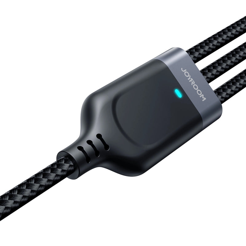 Cablu Incarcare USB-A - Lightning / microUSB / USB-C Joyroom S-A18, 18W, 0.3m