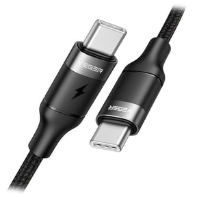 Cablu Date si Incarcare USB-C - USB-C Veger CC02, 100W, 5A, 1.5m, Black - Default Title - NotebookGsm