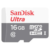 Card Memorie microSDHC SanDisk Ultra Android, 16Gb, Clasa 10 / UHS-1 U1 SDSQUNS-016G-GN3MN