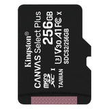 Card Memorie microSDXC Kingston Canvas Select Plus Android A1, 256Gb, Clasa 10 / UHS-1 U1 SDCS2/256GBSP