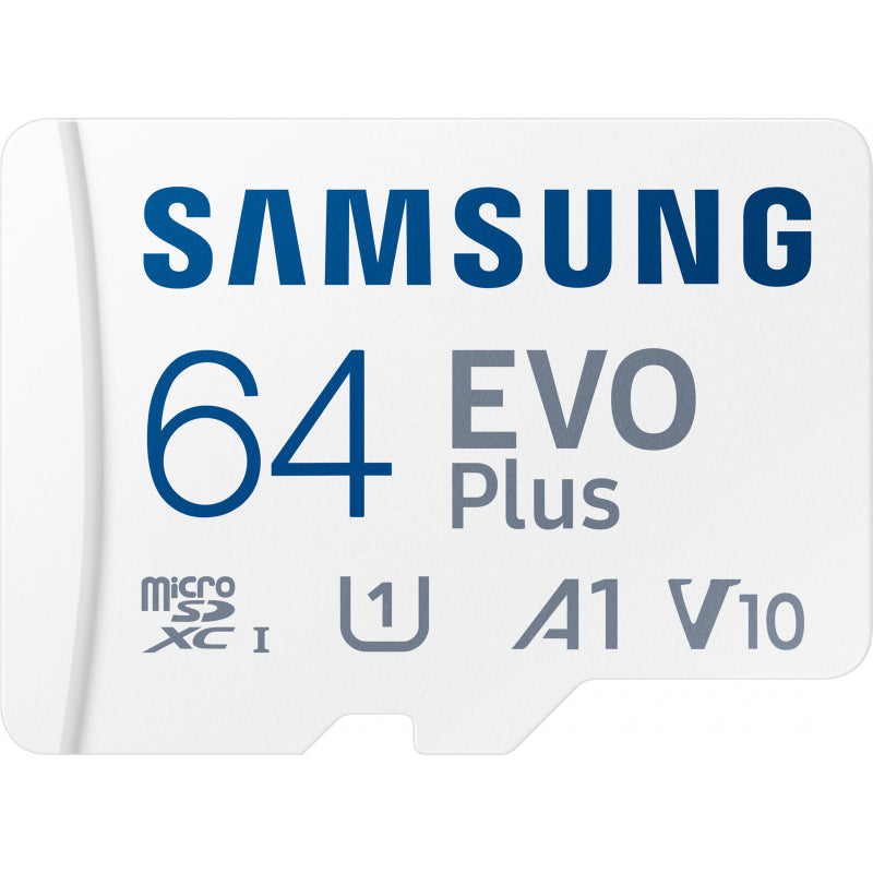 Card Memorie microSDXC Samsung Evo Plus, 64Gb, Clasa 10 / UHS-1 U1, Cu Adaptor MB-MC64KA/EU