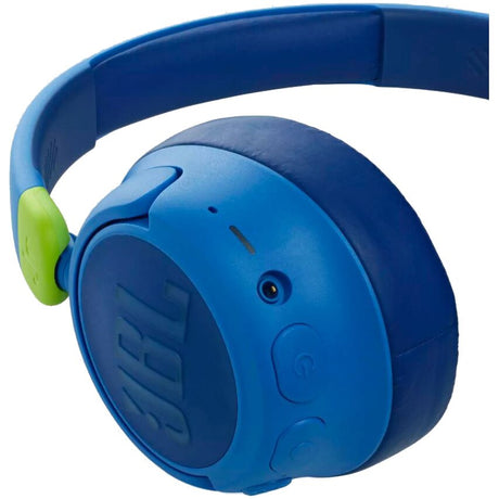 Casti audio wireless On-Ear JBL JR460NC, Bluetooth, Active Noise Cancelling, Blue (albastru) - NotebookGsm