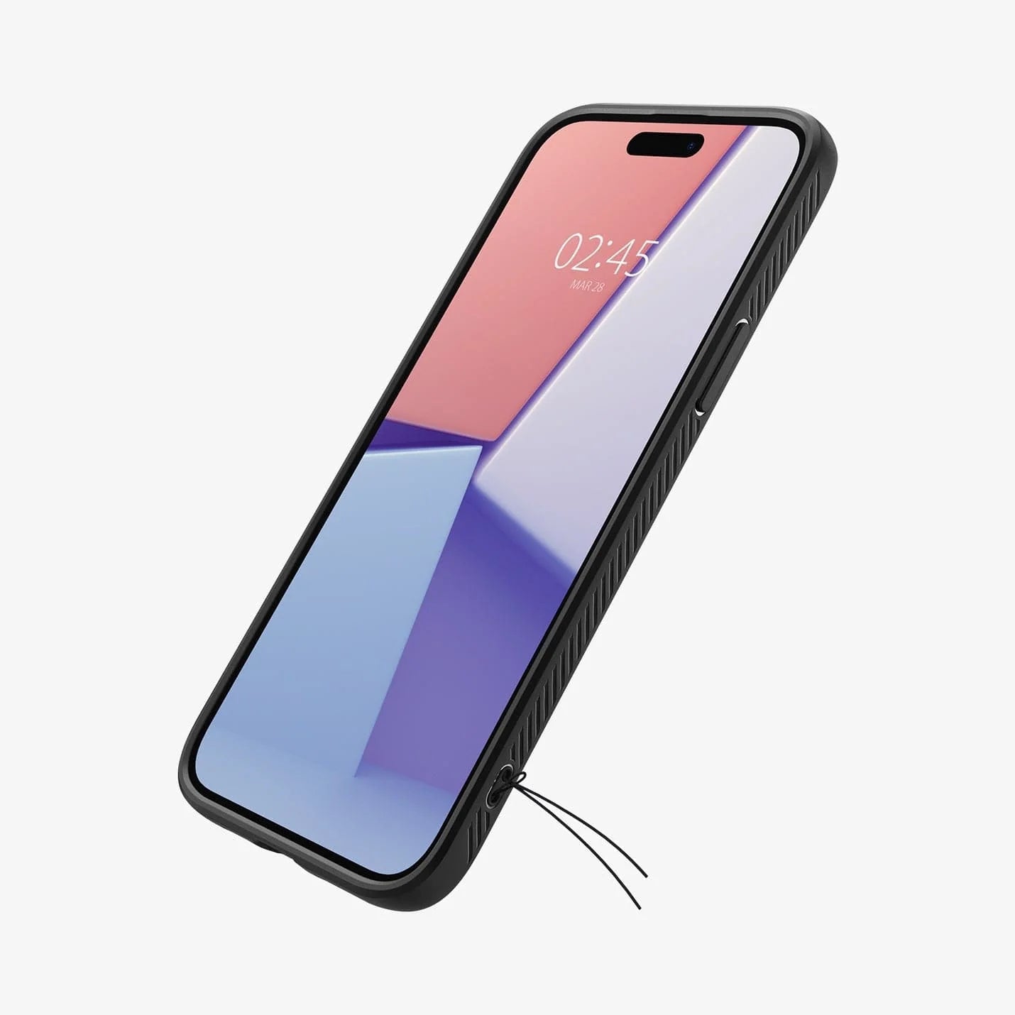 Spigen Liquid Air tok, iPhone 15-tel kompatibilis, matt fekete
