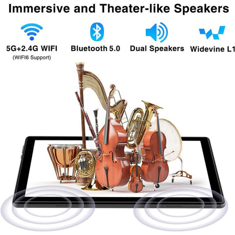 Doogee U10 Tablet, 10.1" IPS HD, Android 13, négymagos RK3562, 5060 mAh, gyerekalkalmazások