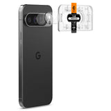 Folie de protectie Camera spate Spigen EZ FIT pentru Google Pixel 9 Pro, Sticla Securizata, Set 2 bucati AGL08444