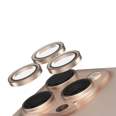 PanzerGlass Safe hátlapi kameravédő fólia. Csillámporos Apple iPhone 16 Pro Max / 16 Pro készülékhez, edzett üveg