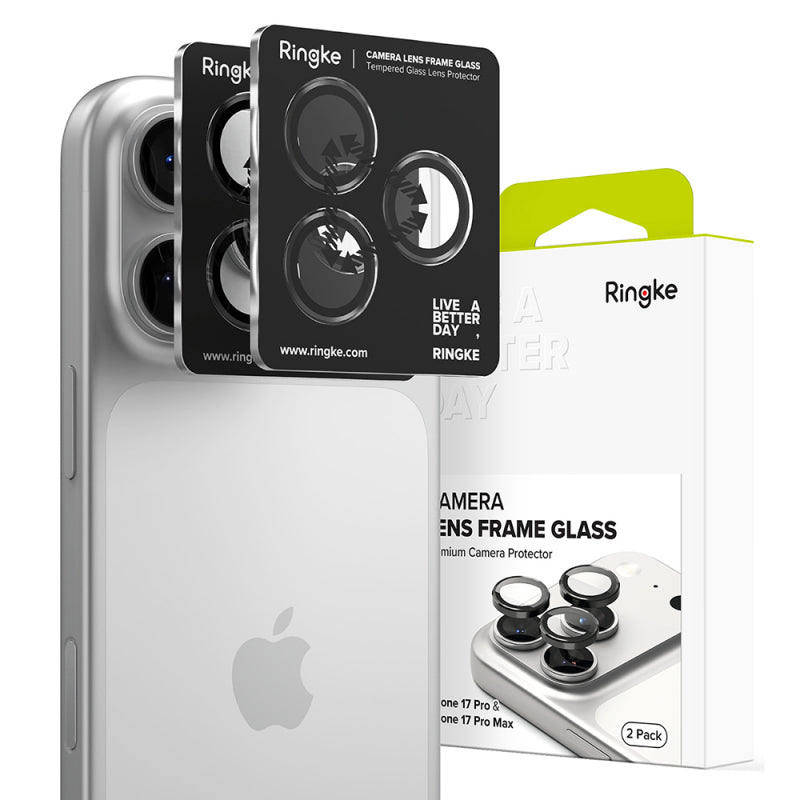 Folie de protectie Camera Spate Ringke pentru Apple iPhone 17 Pro Max / 17 Pro, Sticla Securizat