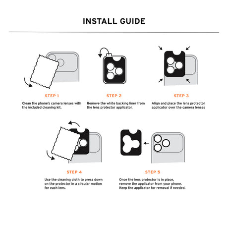 Folie de protectie Camera Spate Urban Armor Gear Shield pentru Apple iPhone 17 Pro Max / 17 Pro, Sticla Securizata - Gri - NotebookGsm