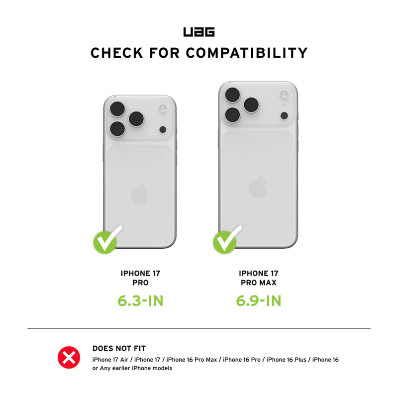 Folie de protectie Camera Spate Urban Armor Gear Shield pentru Apple iPhone 17 Pro Max / 17 Pro, Sticla Securizata