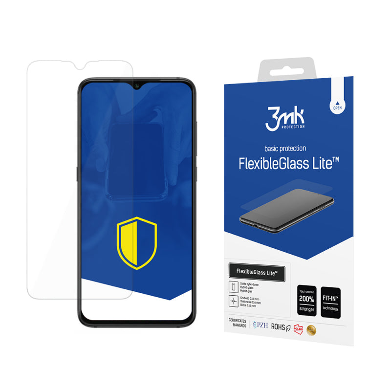 Folie de protectie Ecran 3MK FlexibleGlass Lite pentru Xiaomi Redmi 9A / Redmi 9AT, Sticla Flexibila, Full Glue