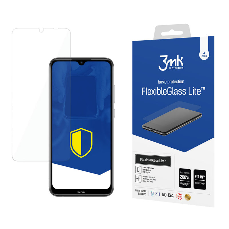 Folie de protectie Ecran 3MK FlexibleGlass Lite pentru Xiaomi Redmi Note 8T, Sticla Flexibila, Full Glue