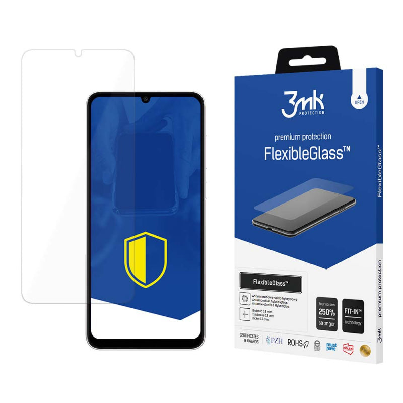 Folie de protectie Ecran 3MK FlexibleGlass pentru Samsung Galaxy A05s A057, Sticla Flexibila, Full Glue