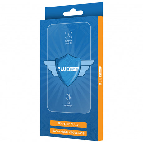 Folie de protectie Ecran Blue Shield pentru Xiaomi Poco C65 / 13C, Sticla Securizata, Full Glue, Case Friendly - Neagra - NotebookGsm